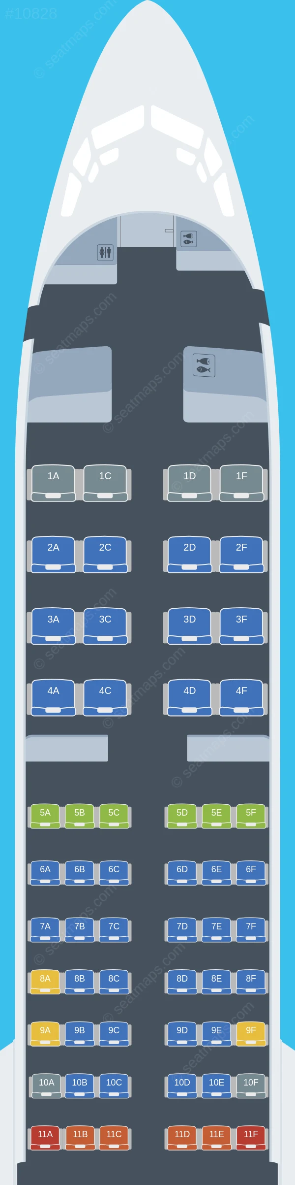 Cayman Airways Boeing 737 MAX 8 seatmap preview