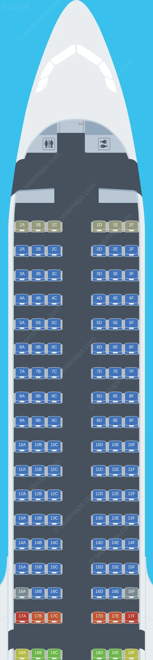 JetStar Japan Airbus A321neo LR seatmap preview