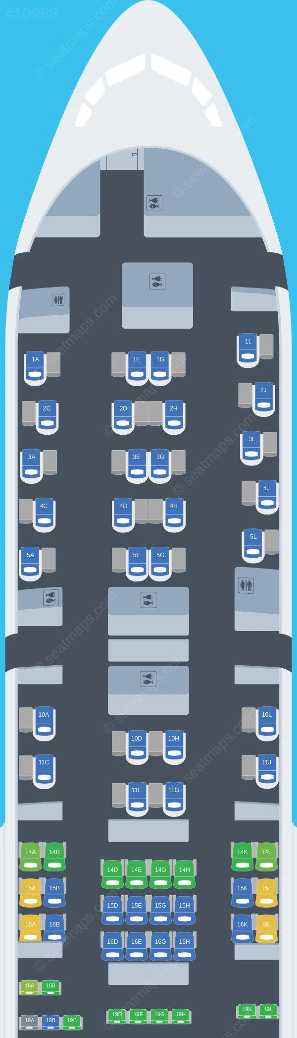 EuroAtlantic Airways Boeing 777-200ER seatmap preview