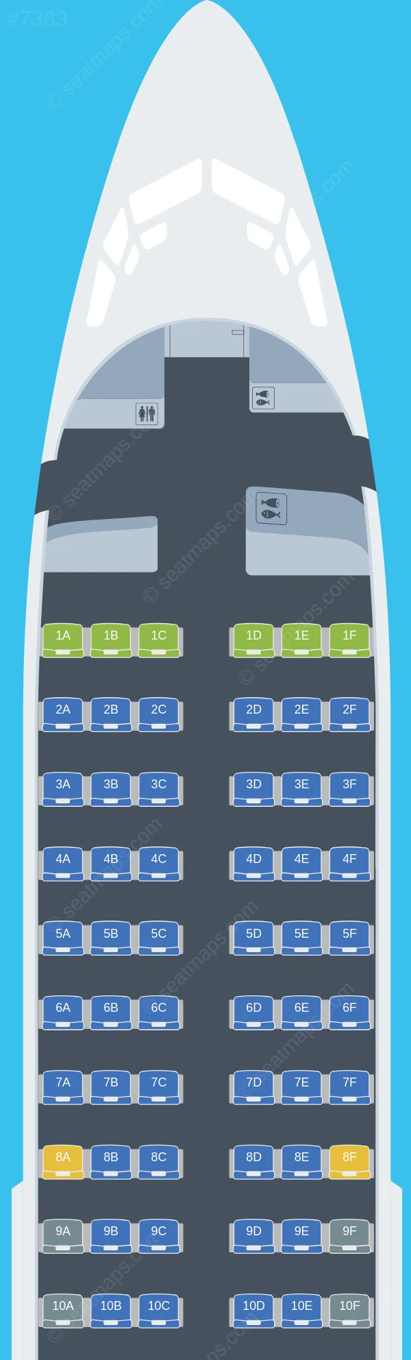 Ruili Airlines Boeing 737-700 V.1 seatmap preview