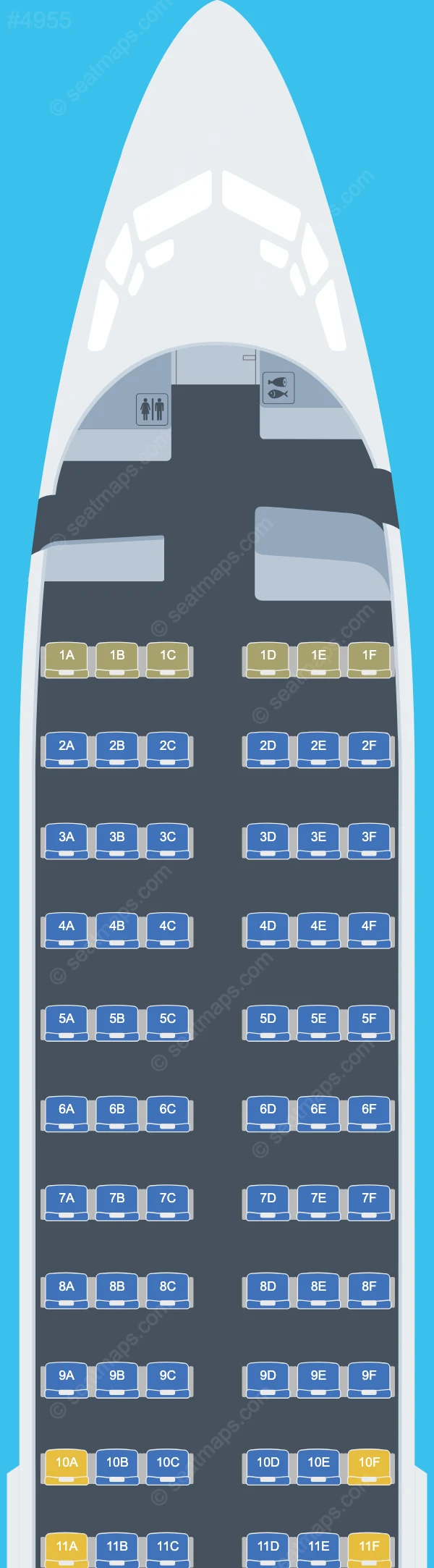 Jordan Aviation Boeing 737-400 seatmap preview