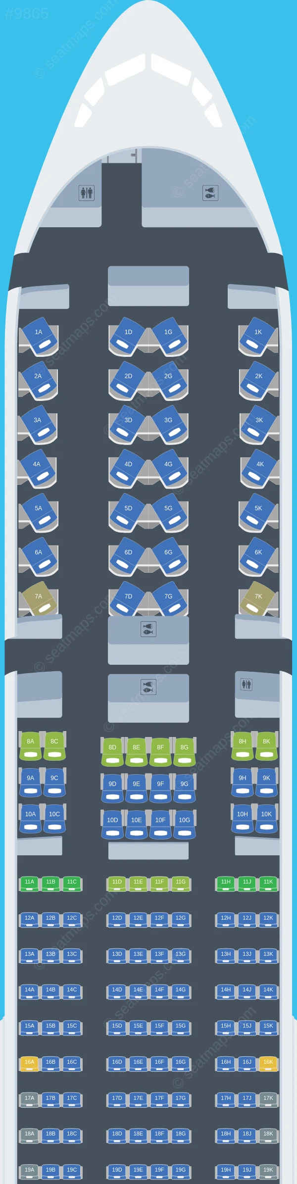 Aeroflot Boeing 777-300ER V.2 seatmap preview