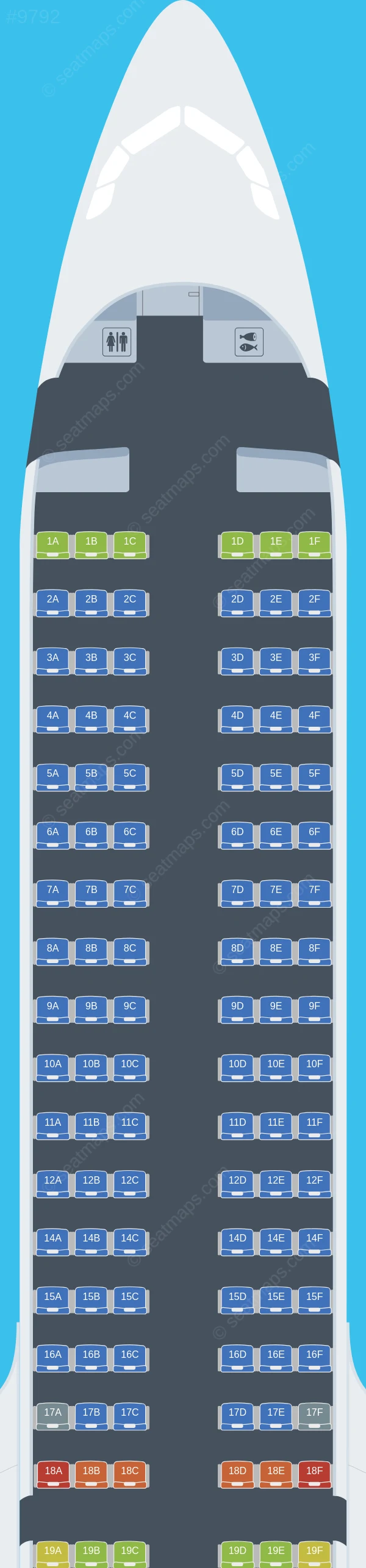 VietJet Air Airbus A321neo V.1 seatmap preview