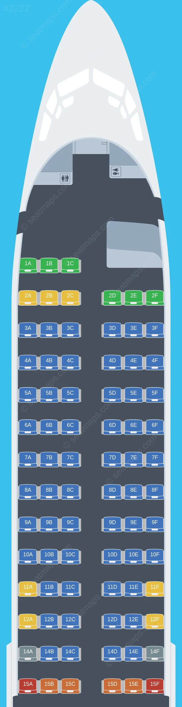 Jet2.com Boeing 737-800 seatmap preview