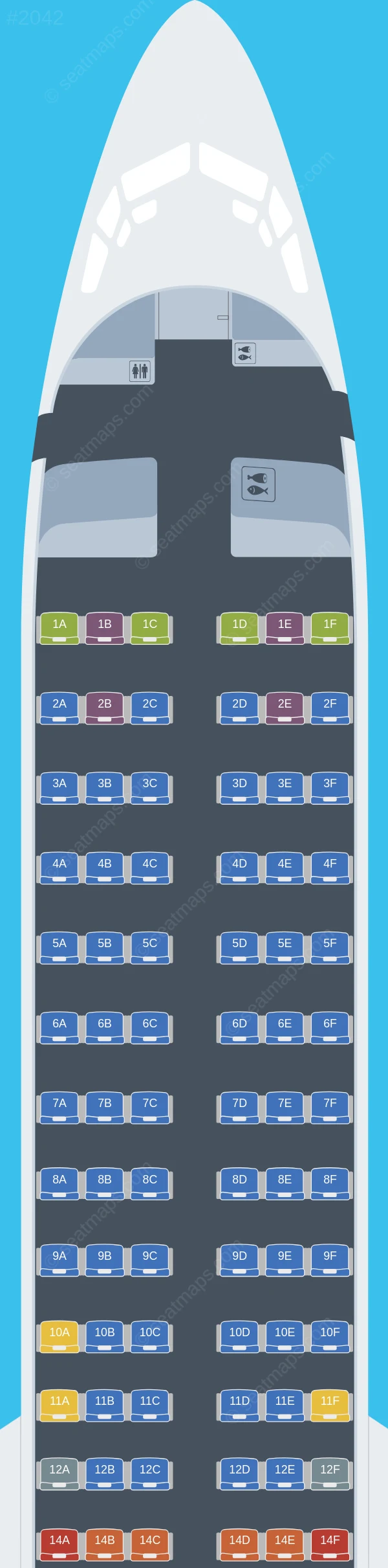 KLM Boeing 737-900 seatmap preview