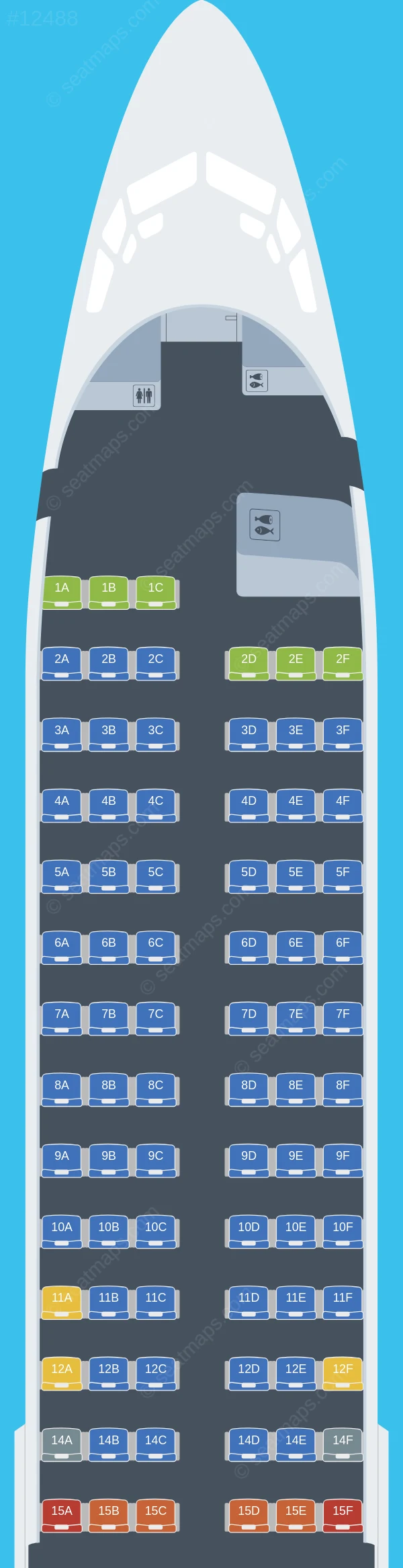 FlySafair Boeing 737-800 seatmap preview