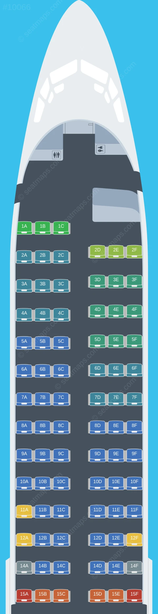 Avelo Airlines Boeing 737-800 seatmap preview