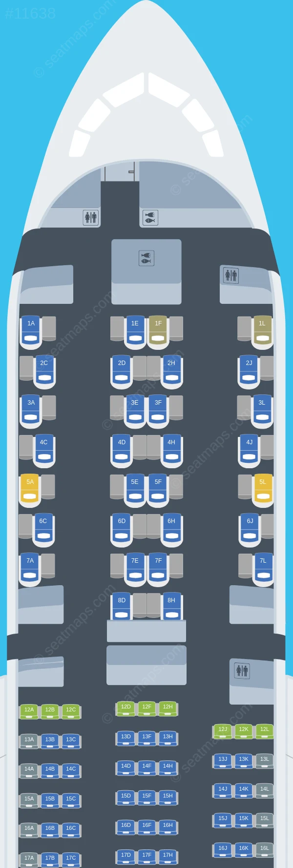 LATAM Airlines Brasil Boeing 787-9 V.1 seatmap preview