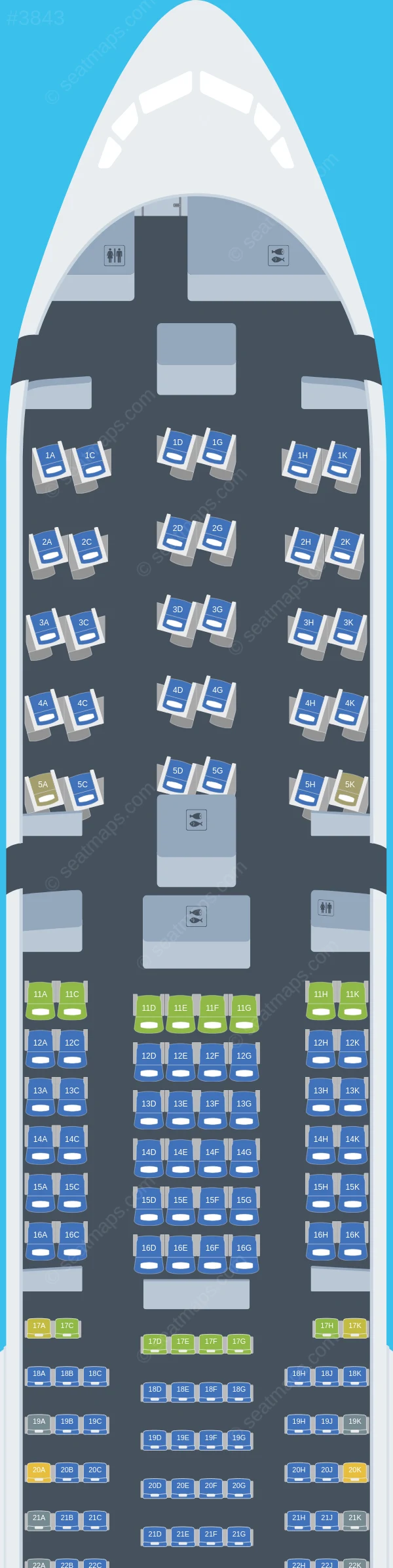 Aeroflot Boeing 777-300ER V.1 seatmap preview