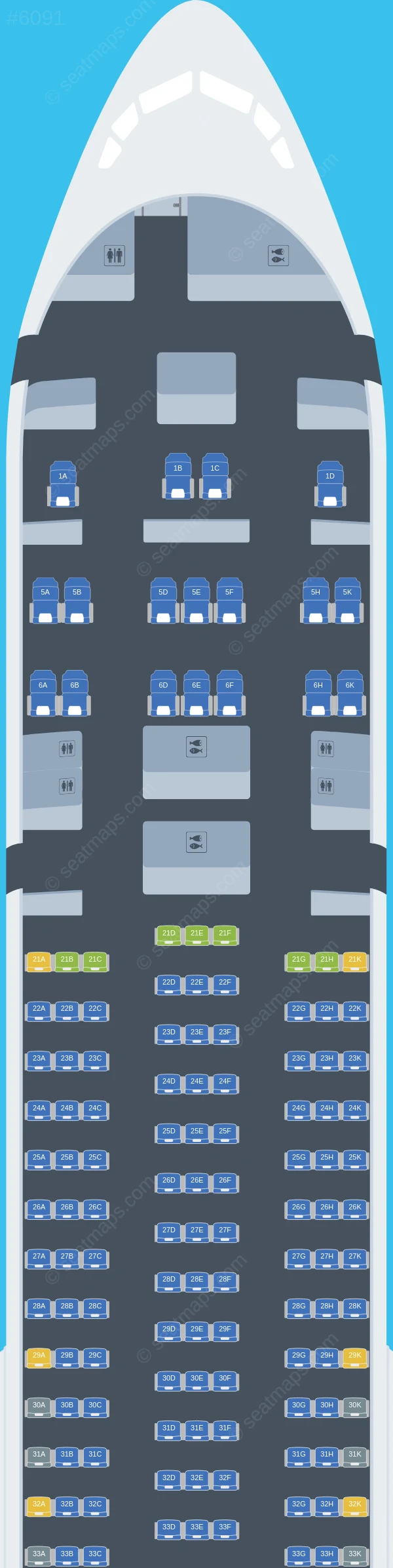 Rossiya Boeing 777-300 seatmap preview