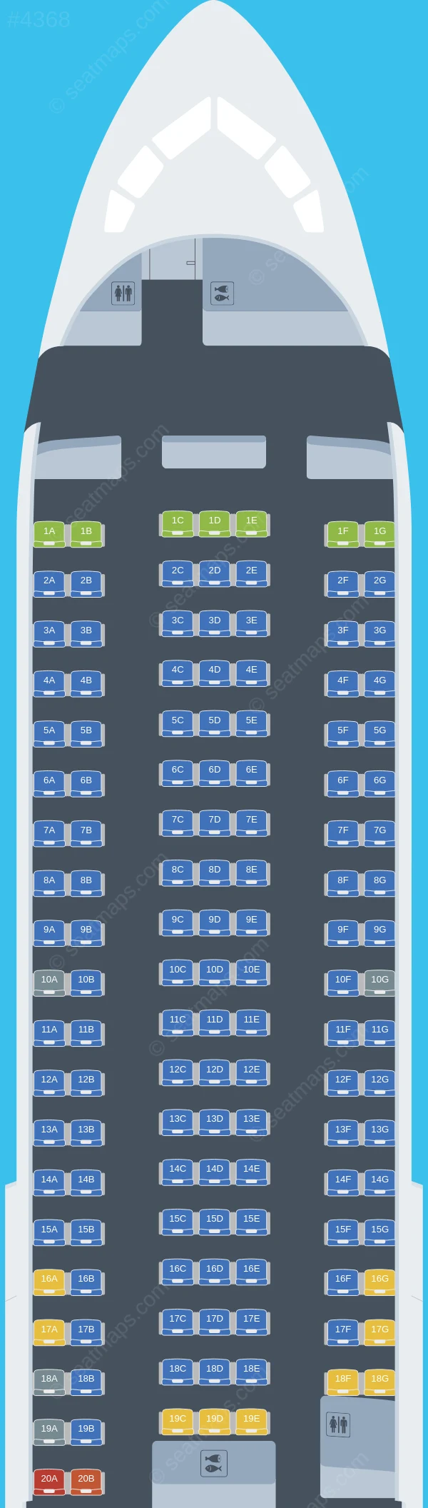 Air Do Boeing 767-300ER V.1 seatmap preview