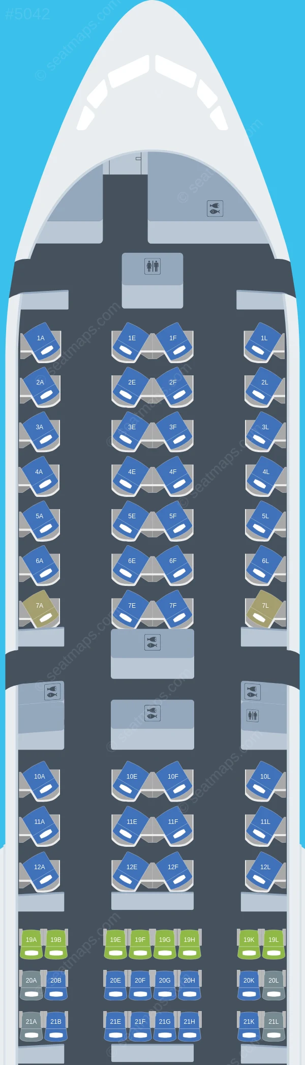 Air France Boeing 777-200ER V.2 seatmap preview