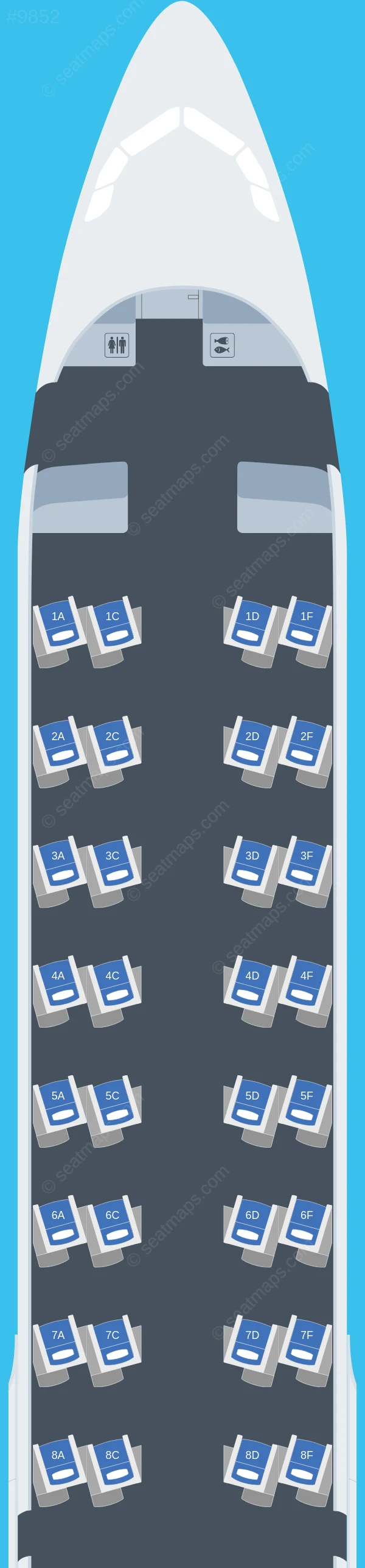 La Compagnie (Dreamjet) Airbus A321neo seatmap preview