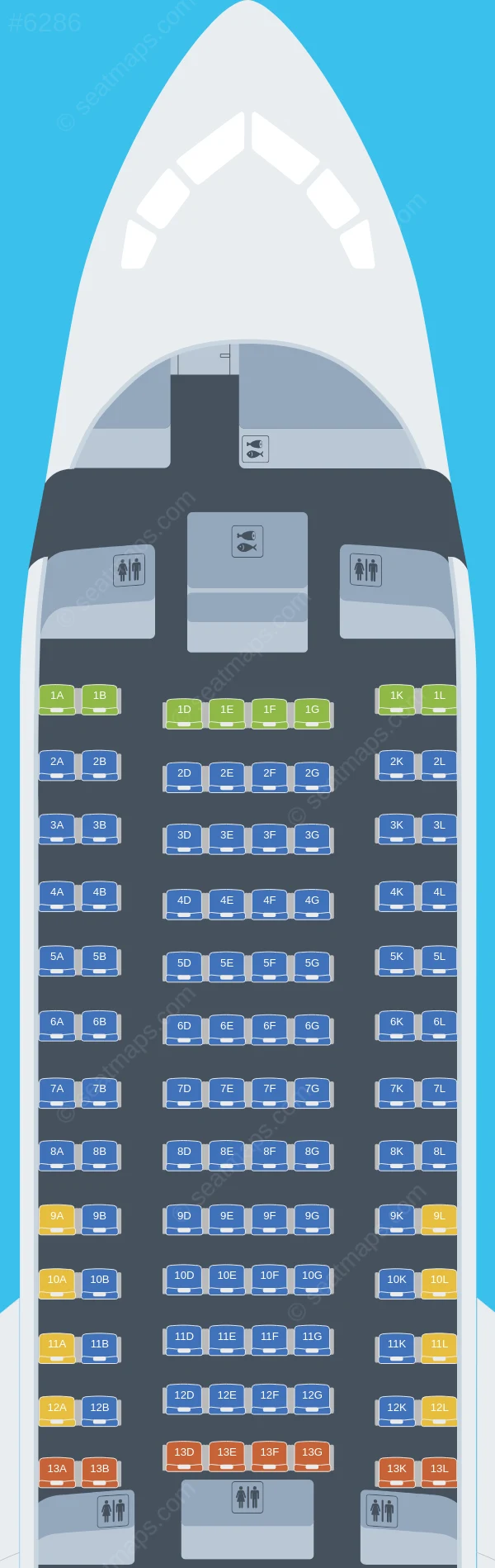 UTair Boeing 767-200ER seatmap preview