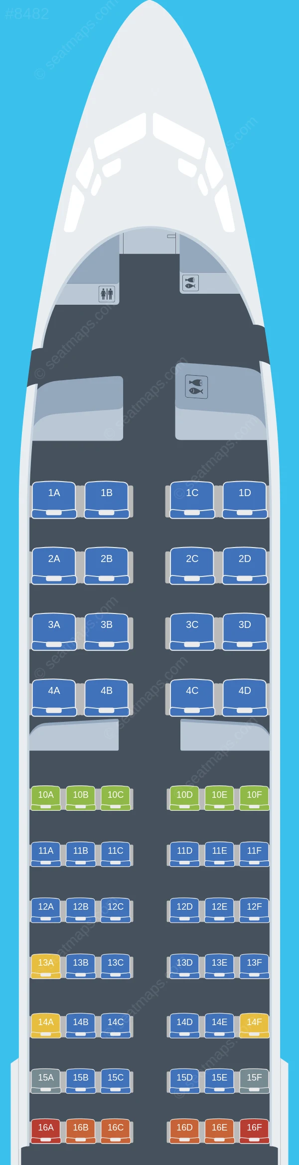 Delta Boeing 737-800 seatmap preview