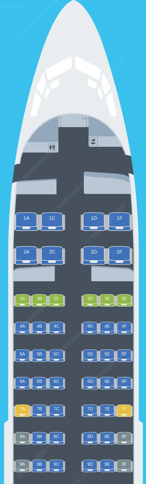 Ruili Airlines Boeing 737-700 V.2 seatmap preview