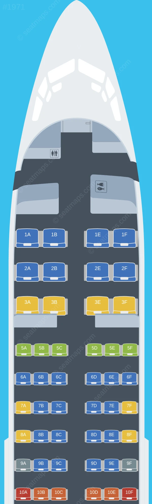 Copa Airlines Boeing 737-700 V.1 seatmap preview