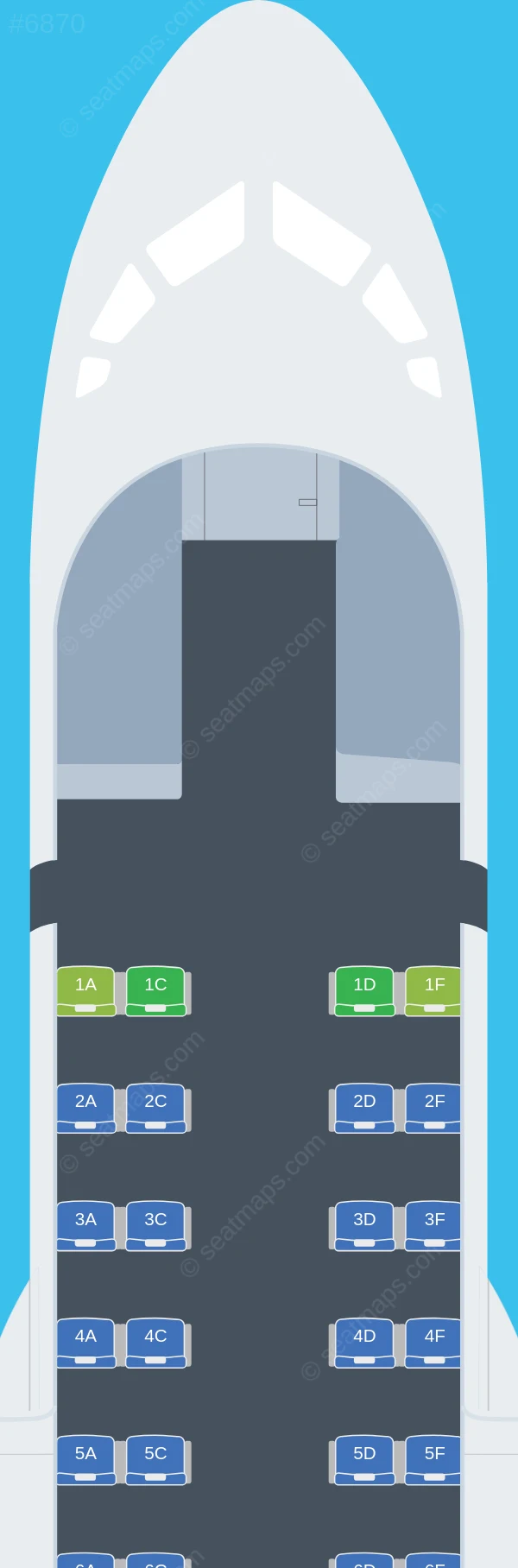 DAT LT ATR 42-300 seatmap preview