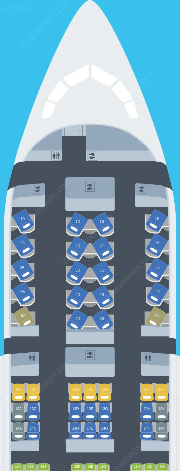 Air Canada Boeing 787-8 seatmap preview