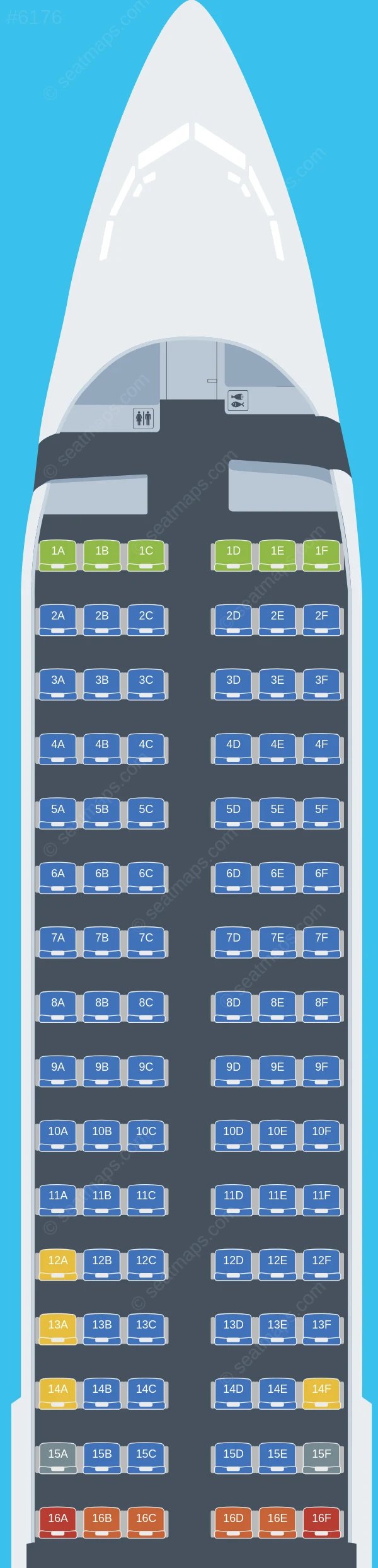 Smartwings Boeing 737-900 ER seatmap preview