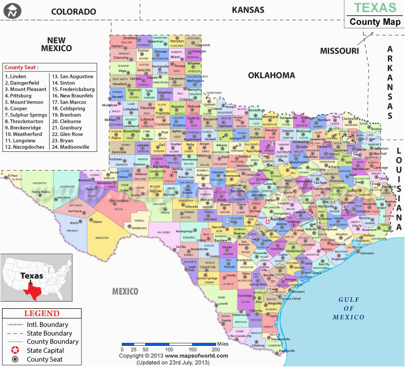 texas county map list of counties in texas tx