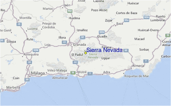 sierra nevada pra vodce po sta edisku mapa lokaca sierra nevada