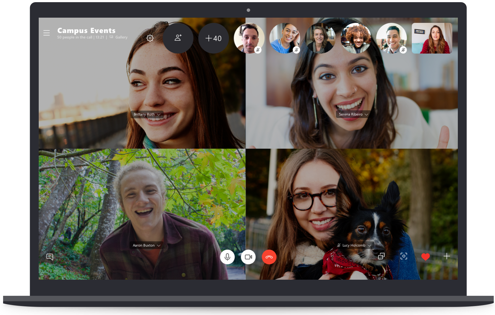 Group Video Call on Skype Desktop