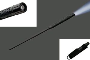 Telescopic Steel Baton with Light