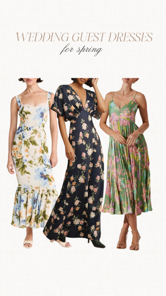 spring wedding guest dresses