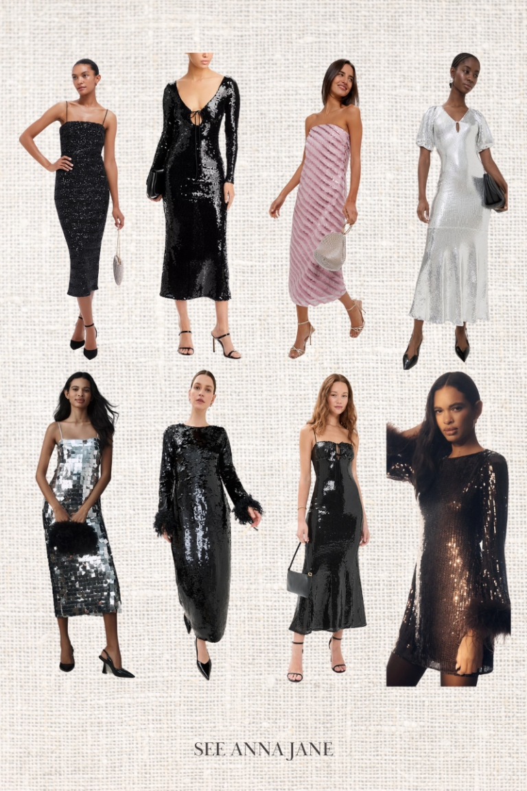 Sequin Dresses for New Year’s Eve