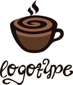 Coffee Time Cafe Logo PNG Vector