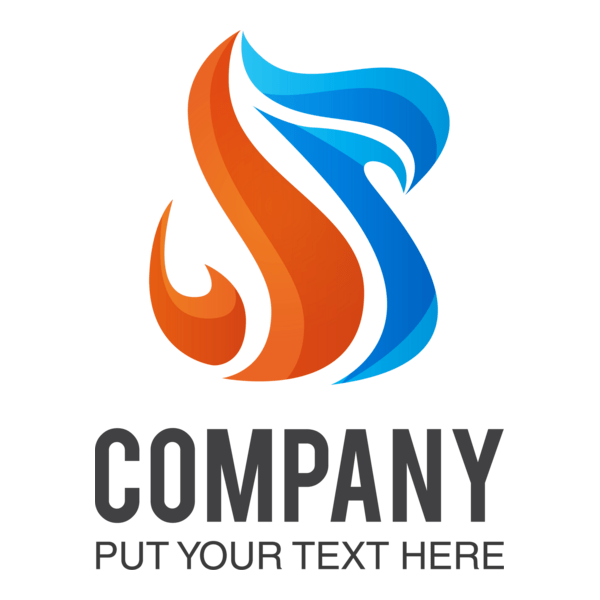 Orange and blue Logo PNG Vector