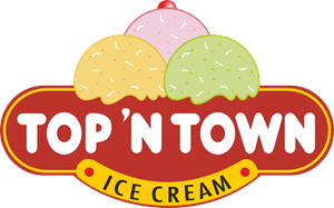 Top 'N' Town Ice Cream Logo PNG Vector