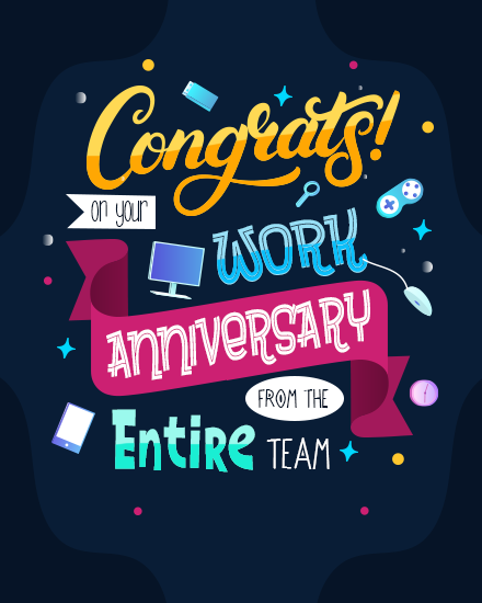 Congratulations Message On Work Anniversary - Ellyn Hillary