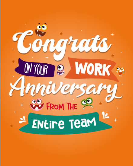 Congratulations Message On Work Anniversary - Ellyn Hillary