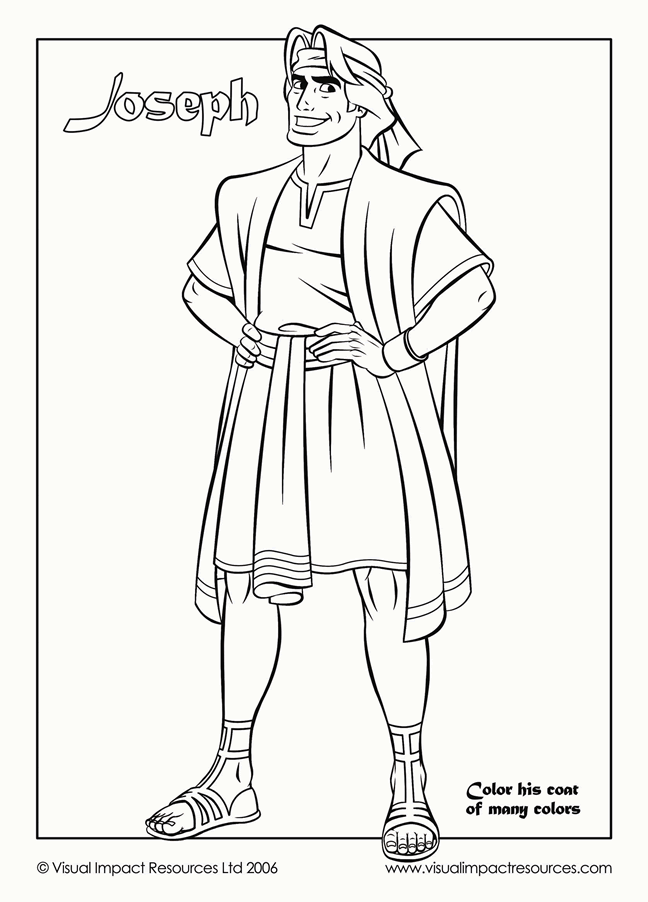 Printable Joseph Coloring Pages