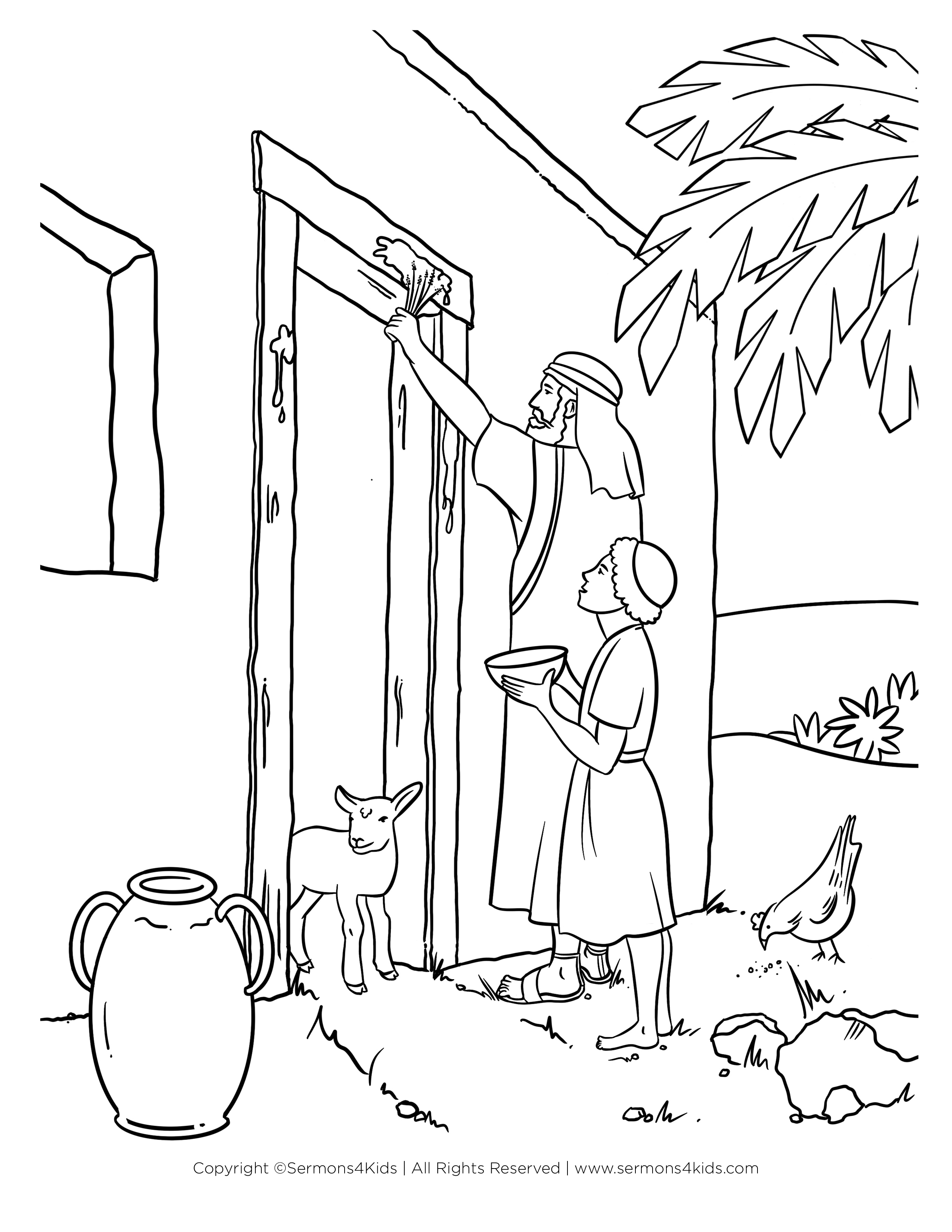 Passover Story Coloring Pages