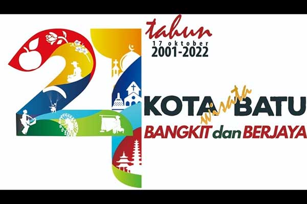 Logo HUT ke-21 Kota Batu yang diperkenalkan Panitia. (ist) - Ini Arti Logo HUT 21 Tahun Kota Batu