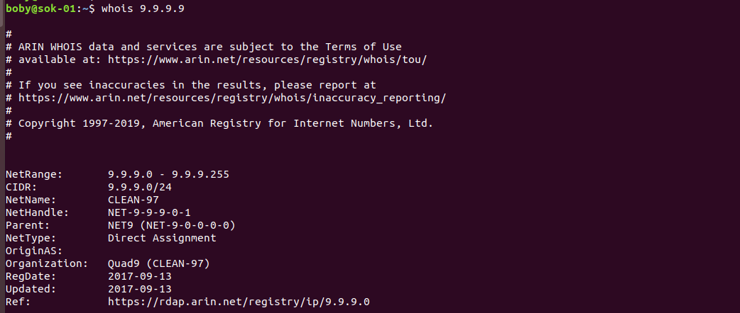 whois ip address