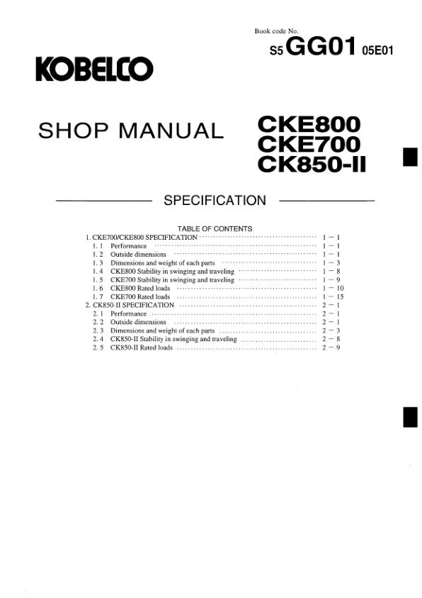 Kobelco CK3300G-2 CKE3300G-2 CKS3000 Electrical Diagram PDF