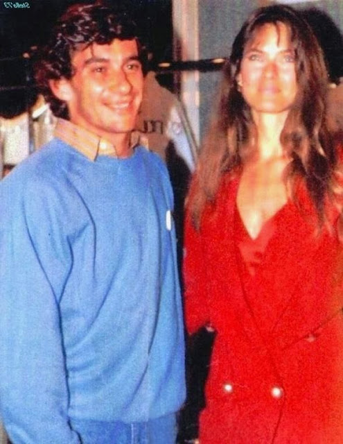 Ayrton and Carol at a party.