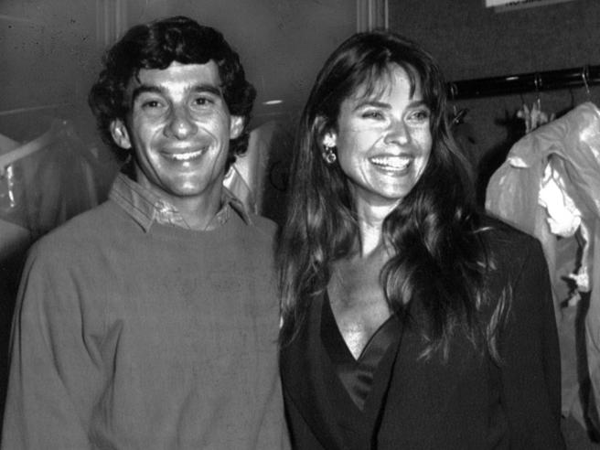 Ayrton Senna and Carol Alt.