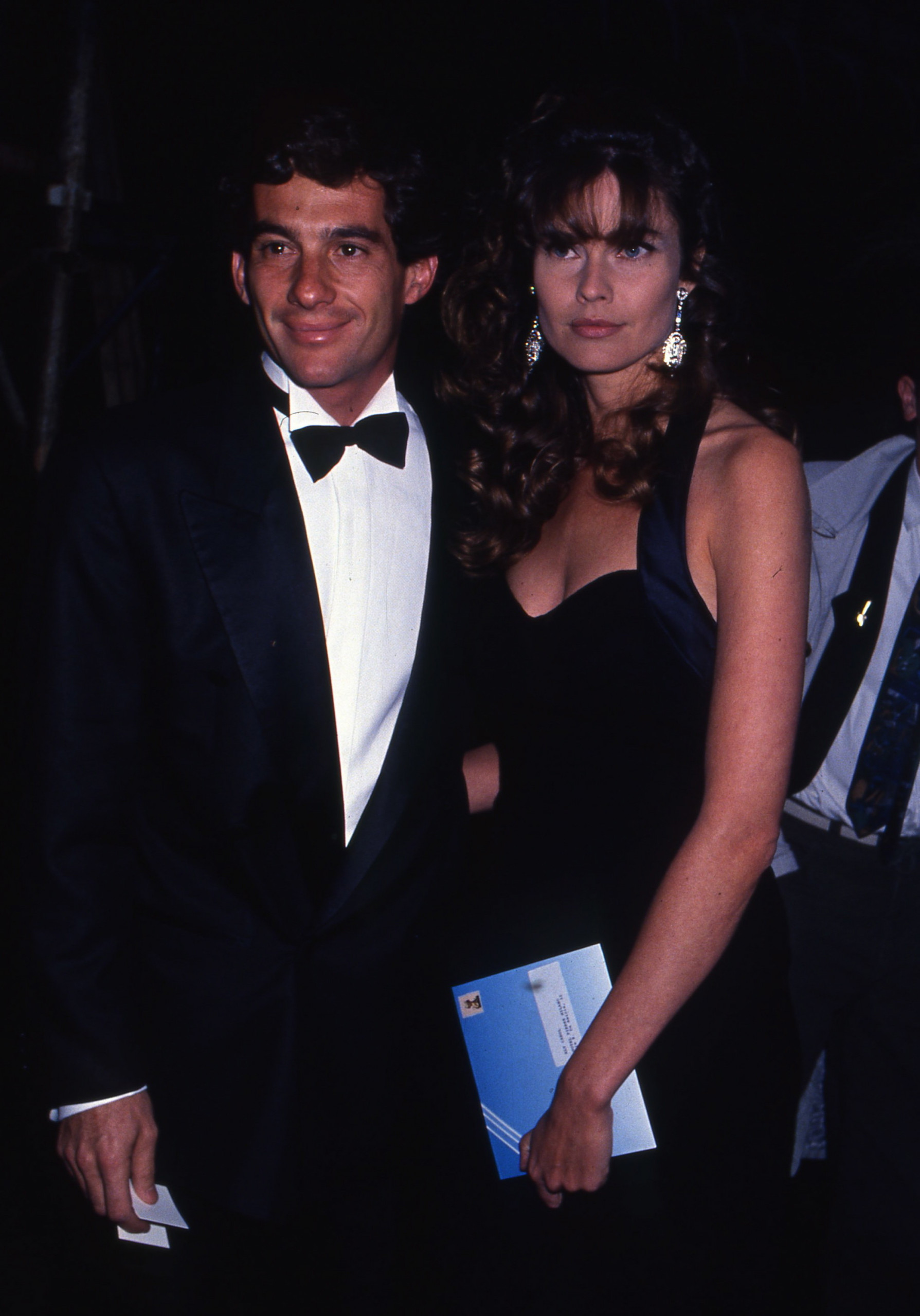 Ayrton Senna and Carol Alt.