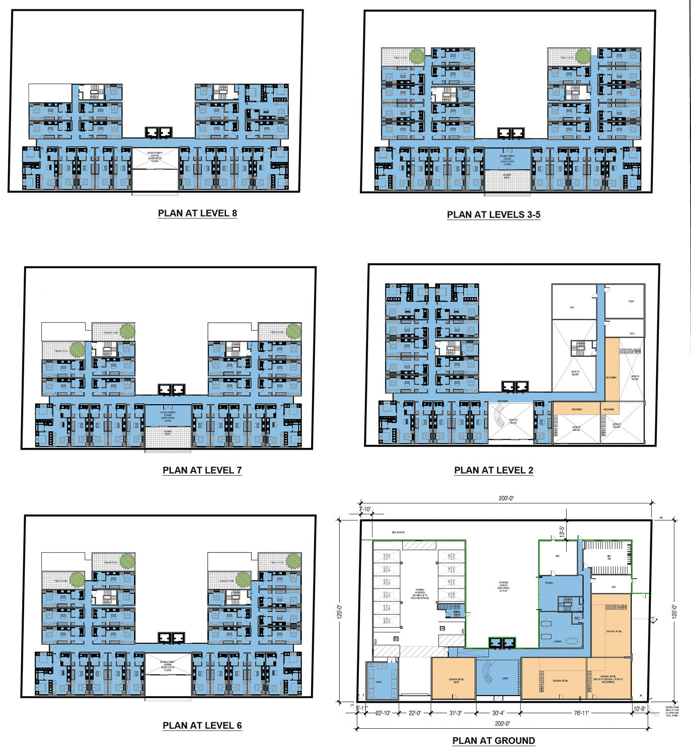 1581 University Avenue floor plans, illustration by Trachtenberg Architects