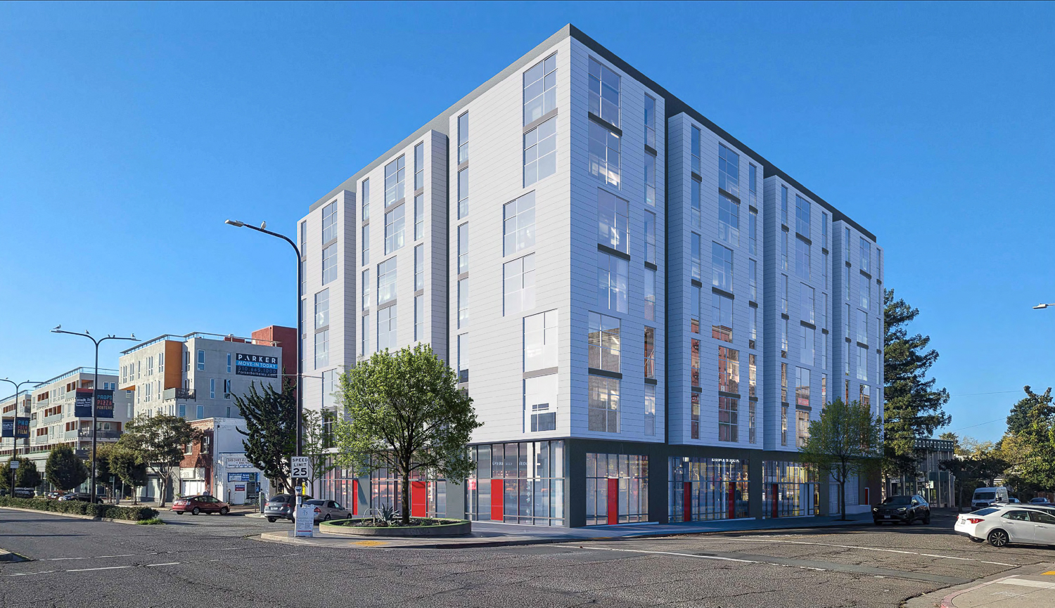 2550 Shattuck Avenue, rendering by Kava Massih Architects