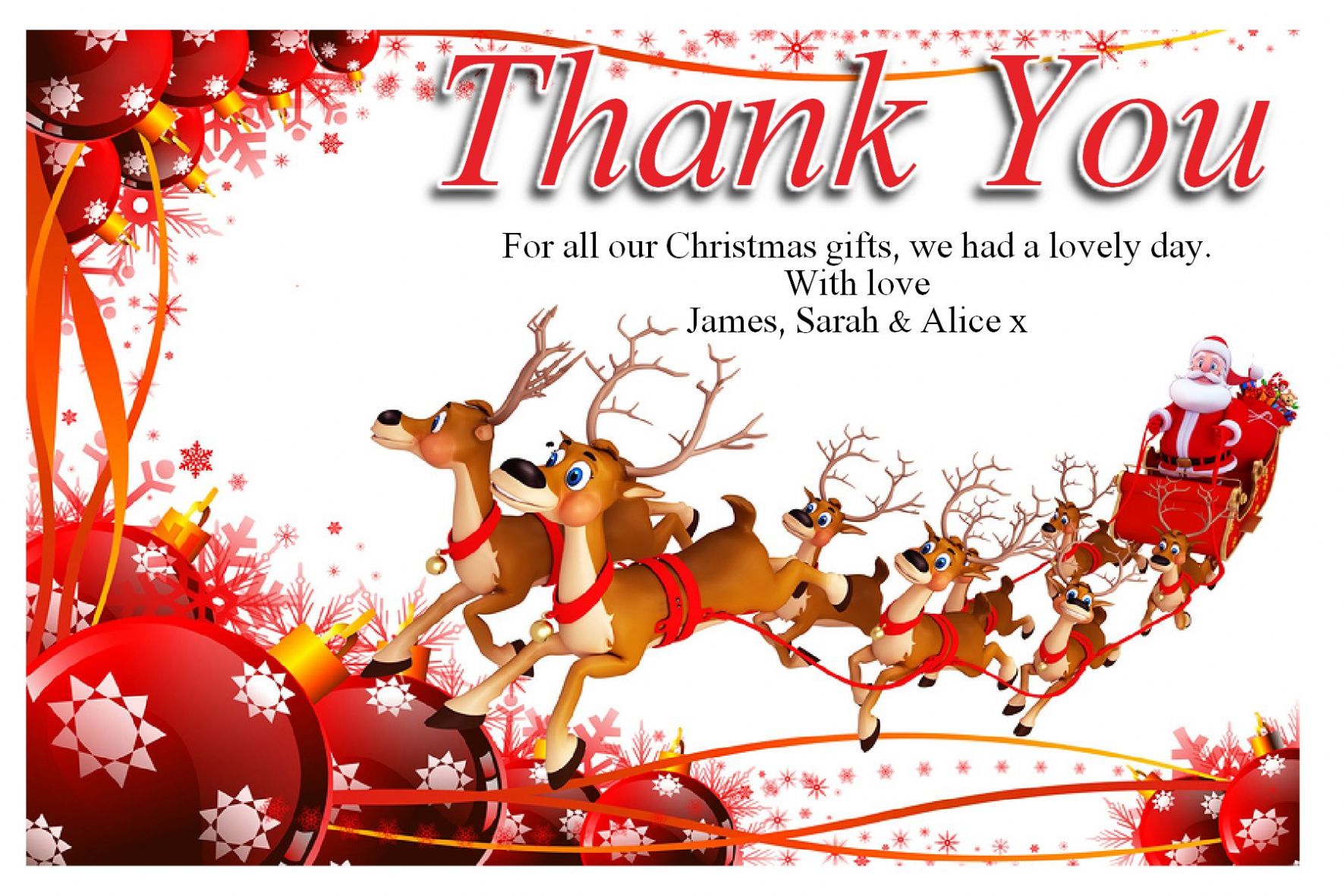 10 free printable christmas thank you notes ausdruckbare - 10 best free ...