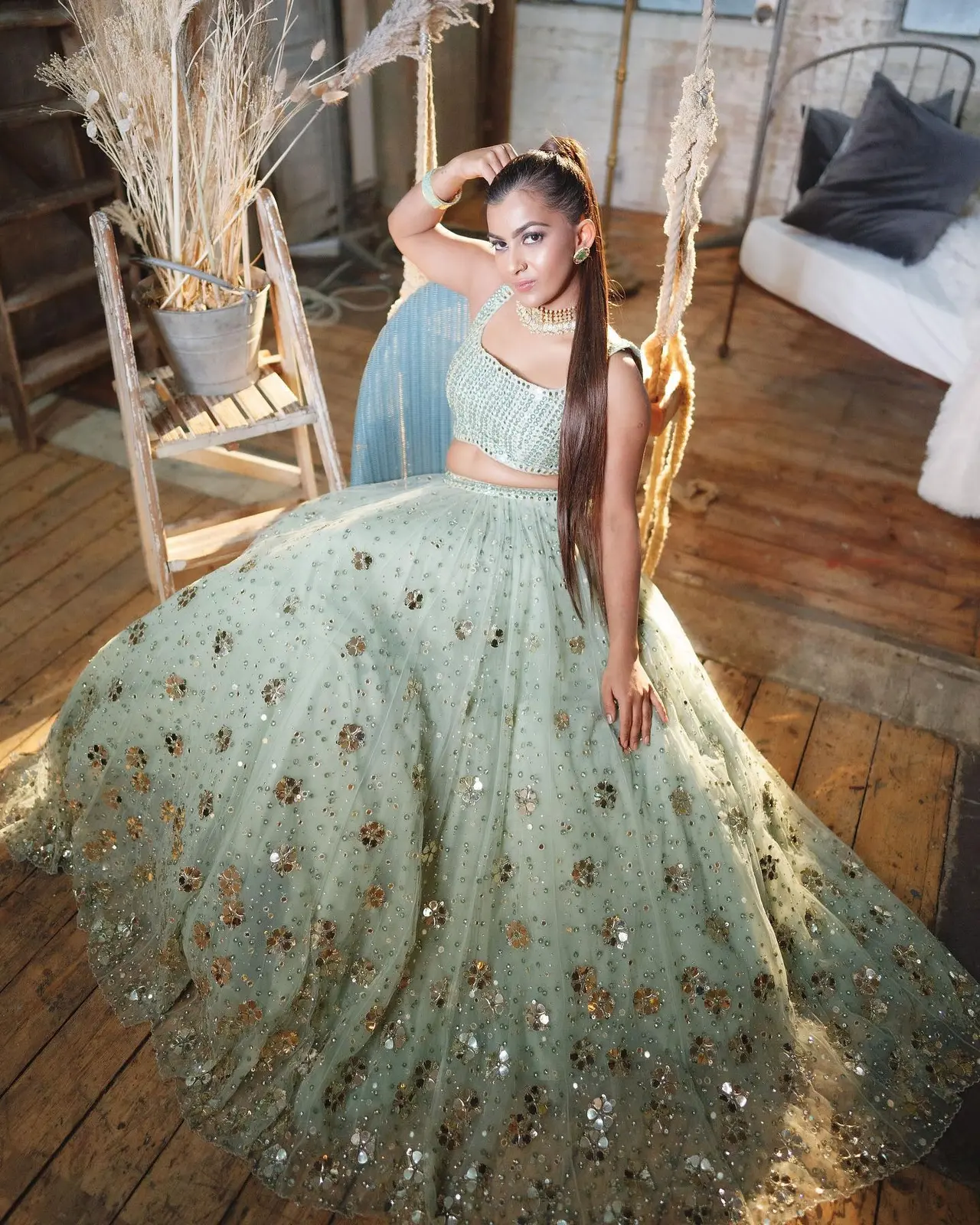 35+ Unique Mirror Work Lehenga Designs For Brides-To-Be