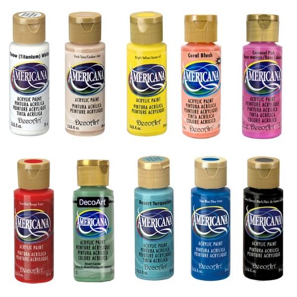 2022 Americana Colors Set DecoArt Acrylic Paint And Art