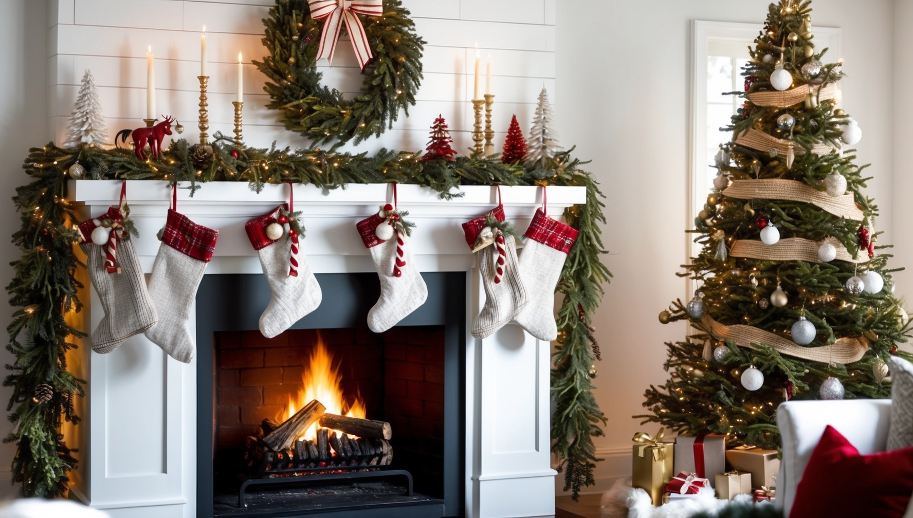 Festive Christmas Mantel Decorating Ideas for Your Home - Shark Printables