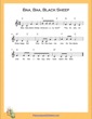 Thumbnail of First Page of Baa Baa Black Sheep (C Major) (Easy) sheet music by Nursery Rhyme